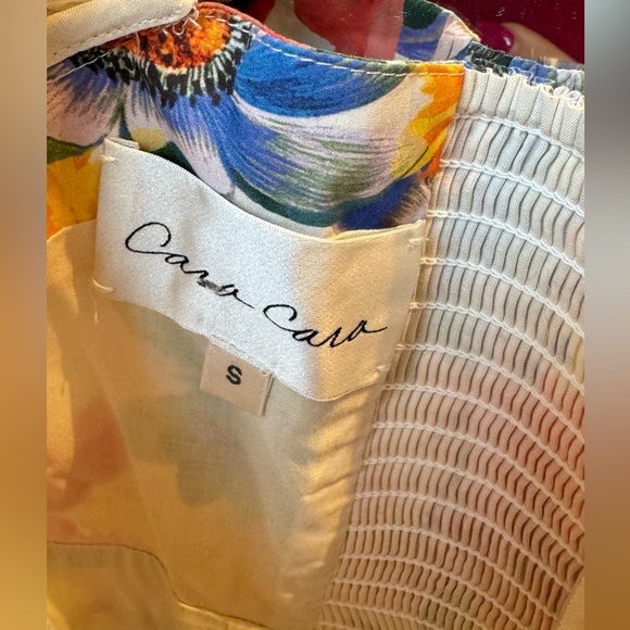 Cara Cara Gigi Puff-Sleeve Floral Poplin Mini Dress - Picture 4 of 9